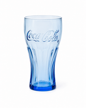 Load image into Gallery viewer, Blå Coca-Cola-glass ( 1stk.)
