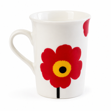 Load image into Gallery viewer, Vintage krus med rød blomst
