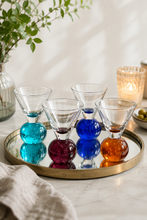 Load image into Gallery viewer, 4 fargerike kunstglass / likørglass

