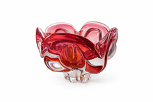 Load image into Gallery viewer, Vintage kunstglass-skål i rosatoner, ca. 1960–70-tallet
