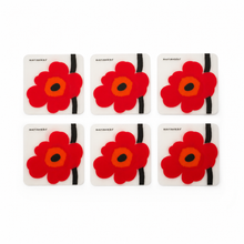 Load image into Gallery viewer, Marimekko underlag i etui – 6 stk
