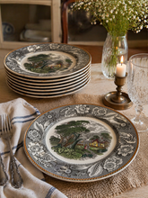 Load image into Gallery viewer, 8 stk Woodland tallerkener – Wood &amp; Sons

