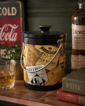 Load image into Gallery viewer, Vintage isbøtte med whisky-motiv
