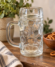 Load image into Gallery viewer, Ølkrus i glass – 0,5 liter
